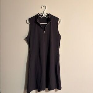 Golf Nike Dri Fit Sleeveless Navy Dress with Zipper and Lace Back Detail